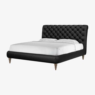 Sofa.com Knightsbridge (No Footboard) Super King Bed in Smoke Soft Leather - sofa.com