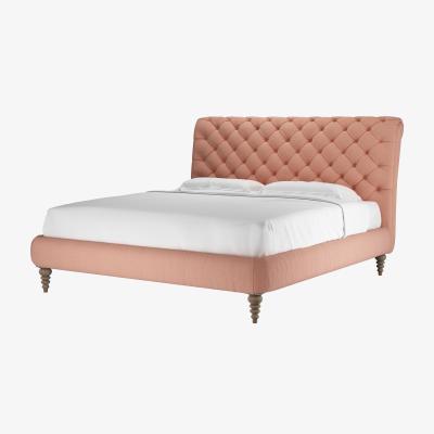 Sofa.com Knightsbridge without Footboard Super King Bed in Sakura Pink Organic Smart Cotton