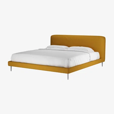 Sofa.com Lucy Super King Bed in Mango Brushed Linen Cotton - sofa.com