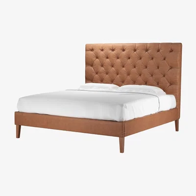 Sofa.com Rosalie 150cm Super King Bed in Cognac Grain Leather - sofa.com
