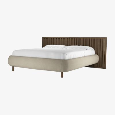 Sofa.com Florence Super King Bed in Pampas Hygge Smart Linen