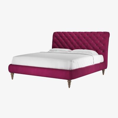 Sofa.com Knightsbridge without Footboard Super King Bed in Persian Rose Smart Velvet
