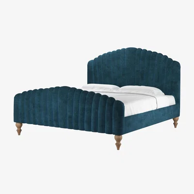 Sofa.com Bella Super King Bed in Mineral Mist Speckled Chenille