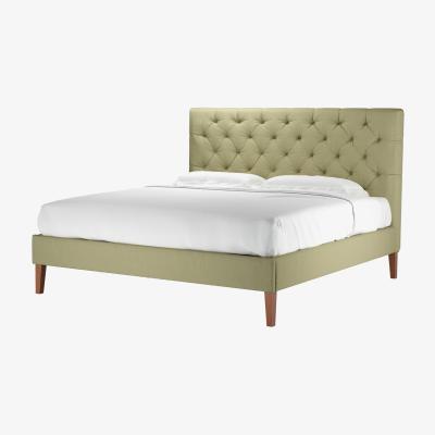 Sofa.com Rosalie 130cm Super King Bed in Cardamon Brushed Linen Cotton - sofa.com