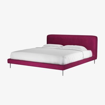 Sofa.com Lucy Super King Bed in Persian Rose Smart Velvet