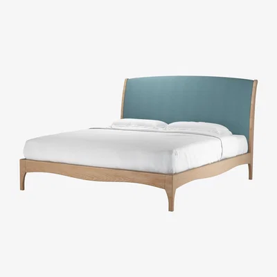 Sofa.com Emilia Super King Bed in Tide Organic Smart Cotton