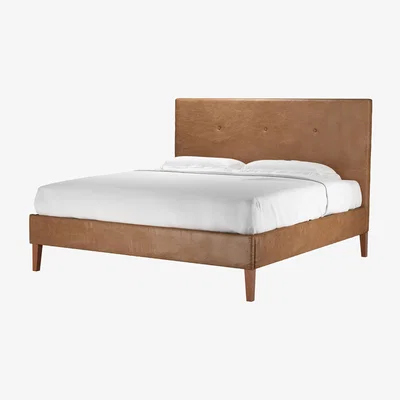 Sofa.com Avery 130cm Super King Bed in Tan Vintage Leather - sofa.com
