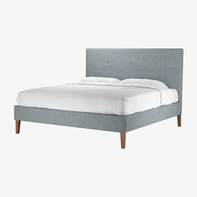 Sofa.com Avery 130cm Super King Bed in Cornflower Silky Jacquard Weave - sofa.com