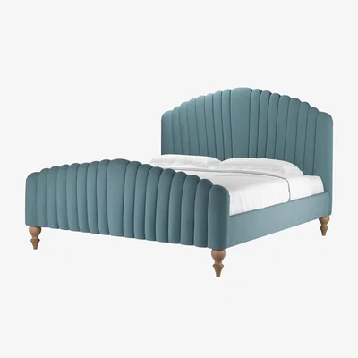 Sofa.com Bella Super King Bed in Tide Organic Smart Cotton