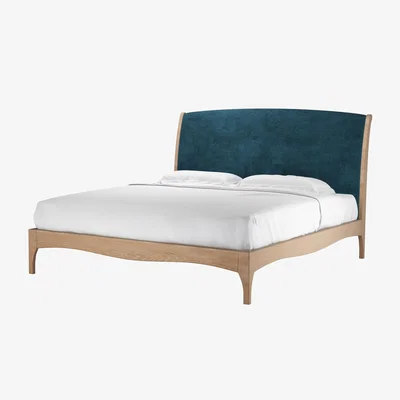 Sofa.com Emilia Super King Bed in Mineral Mist Speckled Chenille