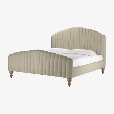 Sofa.com Bella Super King Bed in Pampas Hygge Smart Linen