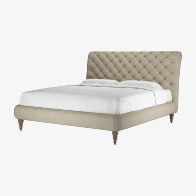 Sofa.com Knightsbridge Without Footboard Super King Bed in Pampas Hygge Smart Linen
