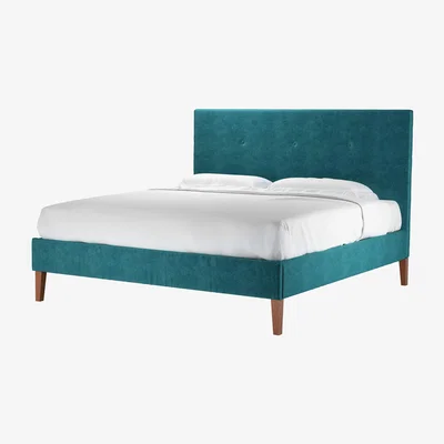 Sofa.com Perfectly Pristine Avery 130cm Super King Bed in Neptune Smart Velvet - sofa.com
