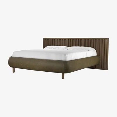 Sofa.com Florence Super King Bed in Dark Moss Antique Leather - sofa.com