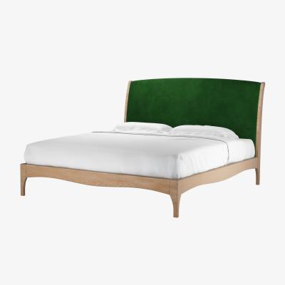 Sofa.com Emilia Super King Bed in Putting Green Aquaclean Clever Velvet