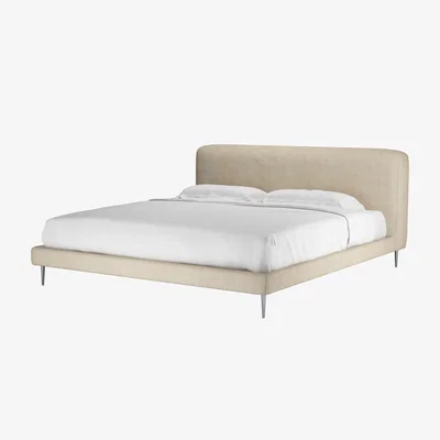 Sofa.com Lucy Super King Bed in Chantilly Aquaclean Clever Chenille
