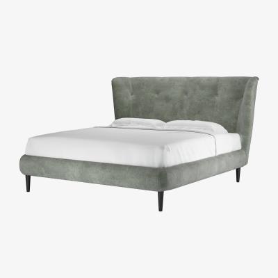 Sofa.com Audrey Super King Bed in Moonstone Speckled Chenille