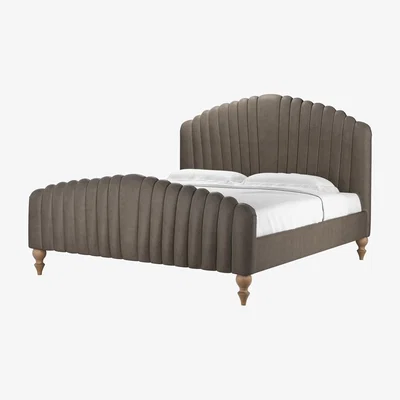 Sofa.com Bella Super King Bed in Basalt Grain Leather - sofa.com