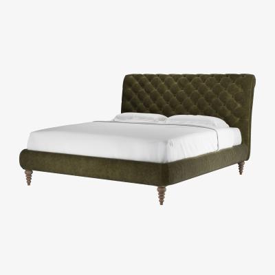 Sofa.com Knightsbridge without Footboard Super King Bed in Juniper Aquaclean Clever Chenille