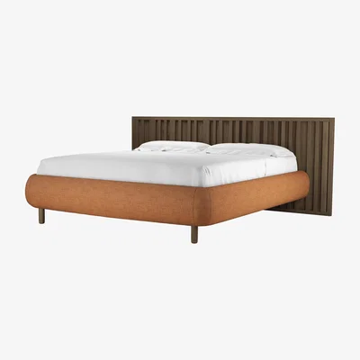 Sofa.com Florence Super King Bed in Terracotta Florence Textured Weave