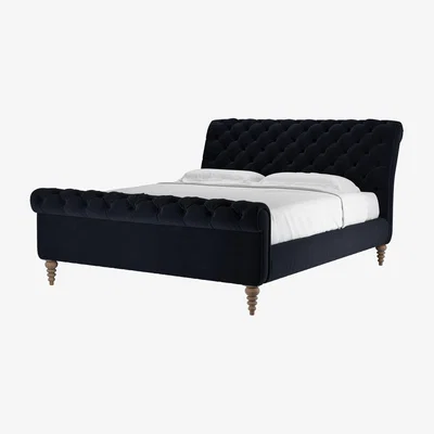Sofa.com Knightsbridge Super King Bed in Pitch Smart Cotton - sofa.com