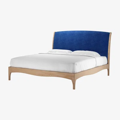 Sofa.com Emilia Super King Bed in Cobalt Smart Velvet - sofa.com