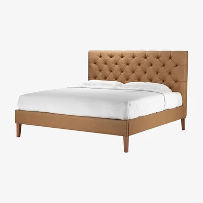Sofa.com Rosalie 130cm Super King Bed in Saddle Antique Leather - sofa.com