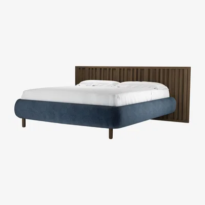 Sofa.com Florence Super King Bed in Portland blue Brushstroke