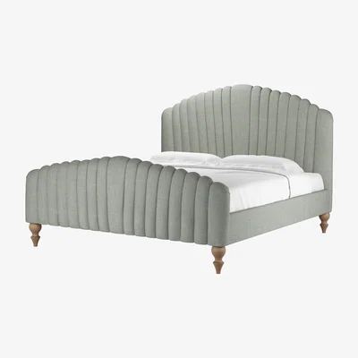 Sofa.com Bella Super King Bed in Sea Glass Baylee Viscose Linen - sofa.com