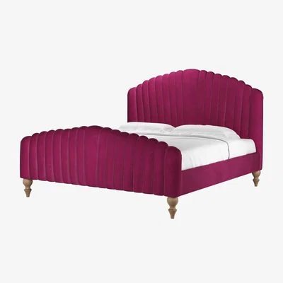 Sofa.com Bella Super King Bed in Persian Rose Smart Velvet