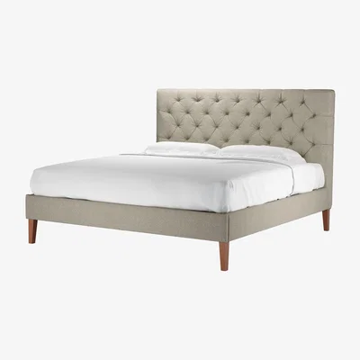 Sofa.com Rosalie 130cm Super King Bed in Salted Caramel Plush Tweed Boucle - sofa.com