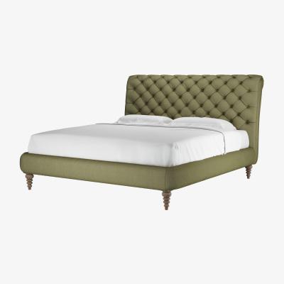 Sofa.com Knightsbridge (No Footboard) Super King Bed in Lichen Heathland Weave - sofa.com