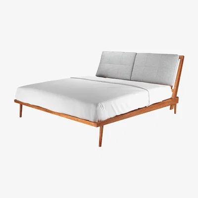 Sofa.com Hendrik Super King Bed in Frost Highland Tweed - sofa.com