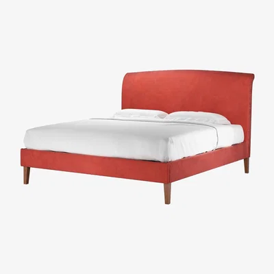 Sofa.com Thea Super King Bed in Wild Raspberry Smart Velvet - sofa.com
