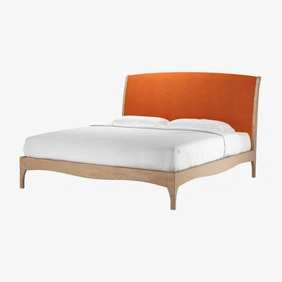 Sofa.com Emilia Super King Bed in Paprika Smart Velvet - sofa.com