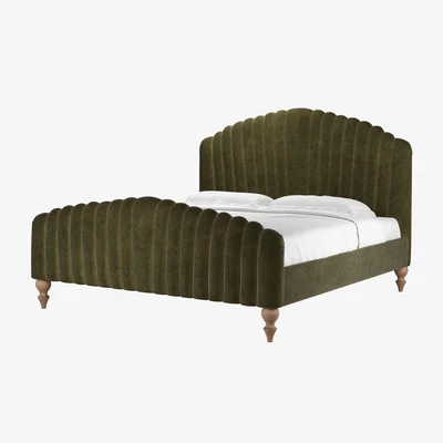 Sofa.com Bella Super King Bed in Juniper Aquaclean Clever Chenille