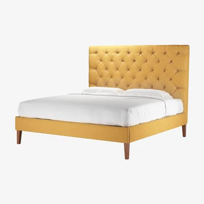 Sofa.com Rosalie 150cm Super King Bed in Ochre Easy Cotton - sofa.com