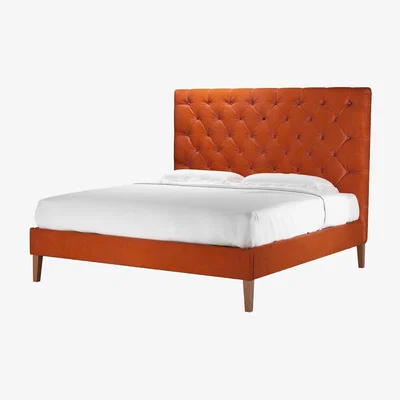 Sofa.com Rosalie 150cm Super King Bed in Moroccan Spice Smart Velvet - sofa.com
