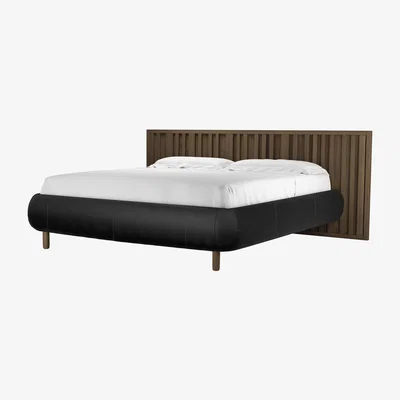 Sofa.com Florence Super King Bed in Smoke Soft Leather - sofa.com