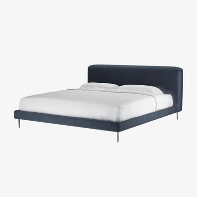 Sofa.com Lucy Super King Bed in Skyfall Cotton Matt Velvet