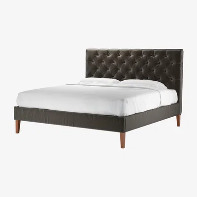 Sofa.com Rosalie 130cm Super King Bed in Elephant Cotton Matt Velvet - sofa.com