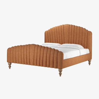 Sofa.com Bella Super King Bed in Terracotta Florence Textured Weave