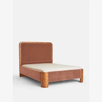 Soho Home Tremont Bed, Super King, Velvet, Antique Rose