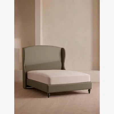 Soho Home Rivas Bed, Super King, Linen, Sage
