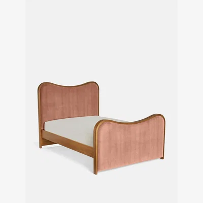 Soho Home Lawrence Bed, Super King, Velvet, Antique Rose