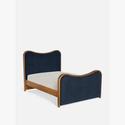 Soho Home Lawrence Bed, Super King, Velvet, Royal Blue