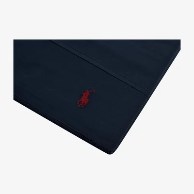 Amara Ralph Lauren Home - Polo Player Flat Sheet - Navy - Double