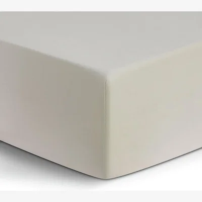 Habitat Habitat Cotton Plant Dye Plain Cream Fitted Sheet - Double