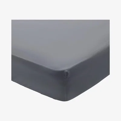 Habitat Habitat 400TC Egyptian Cotton Slate Grey Fitted Sheet-Double