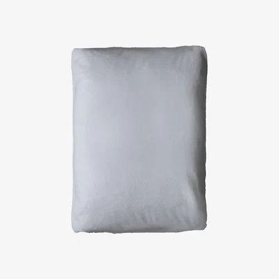 Perch and Parrow Dana Silver Fitted Sheet, 4'6 Double"